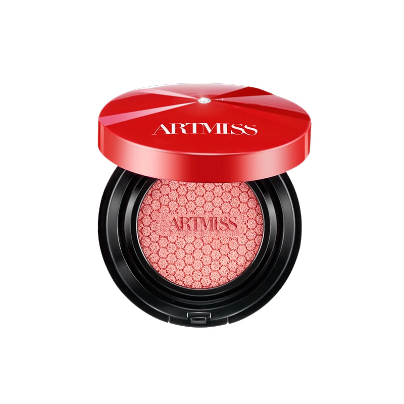 

OEM Cosmetics Blusher Face Makeup Liquid Blush Red Case Private Label With Air Cushion blush, 3 colors