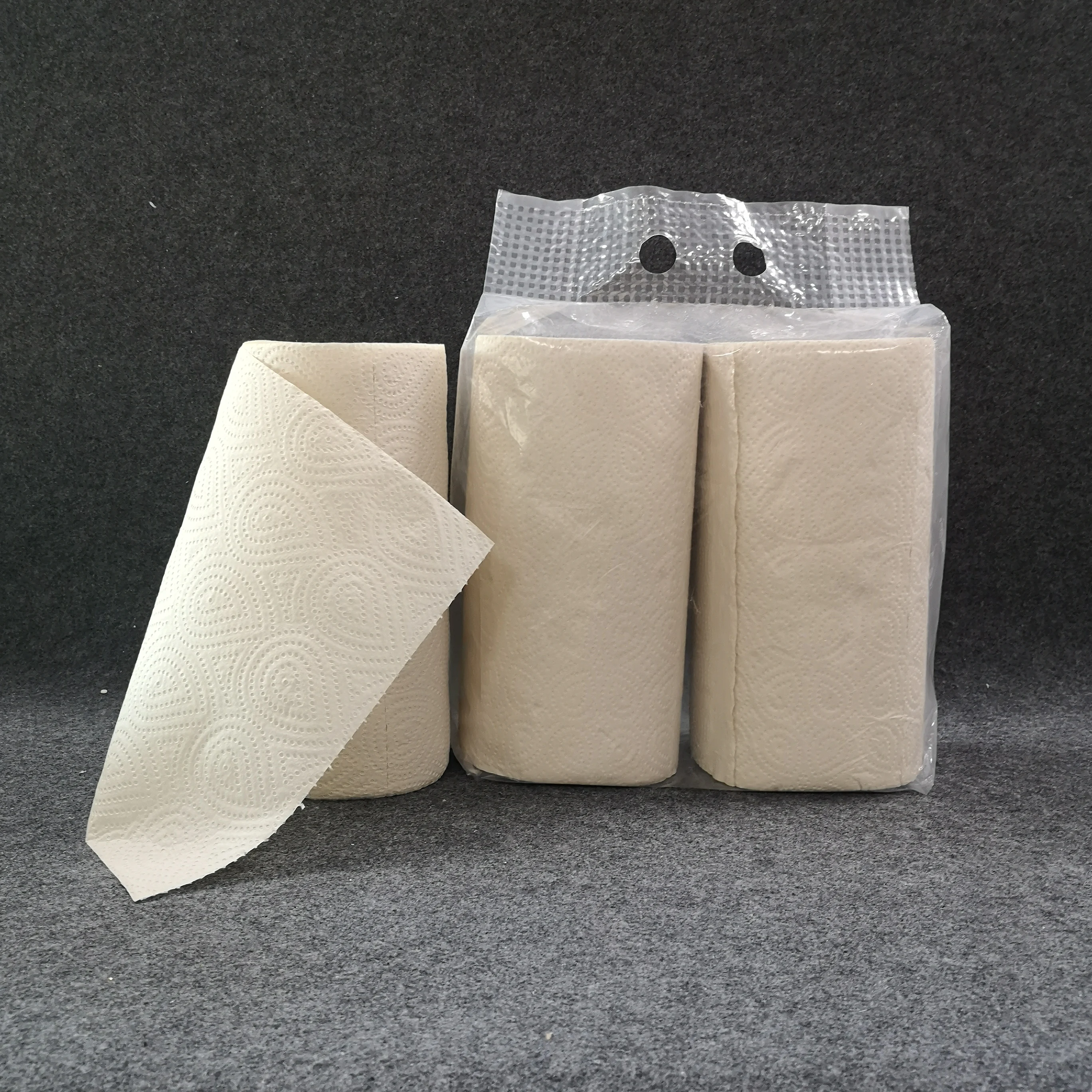 

Kitchen paper towel roll napkin paper roll hygienic customized tissue paper, White