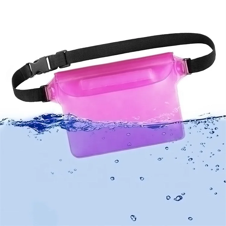 

YUANFENG Wholesale Customizable Waterproof Transparent pvc Belt Bag Clear Fanny Pack Waist Bag, Blue, black ,orange, pink , green,white