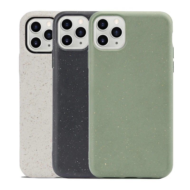 

Bio degradable compostable eco friendly recyclable PLA Biodegradable phone case for iPhone 11 PRO MAX, As picture