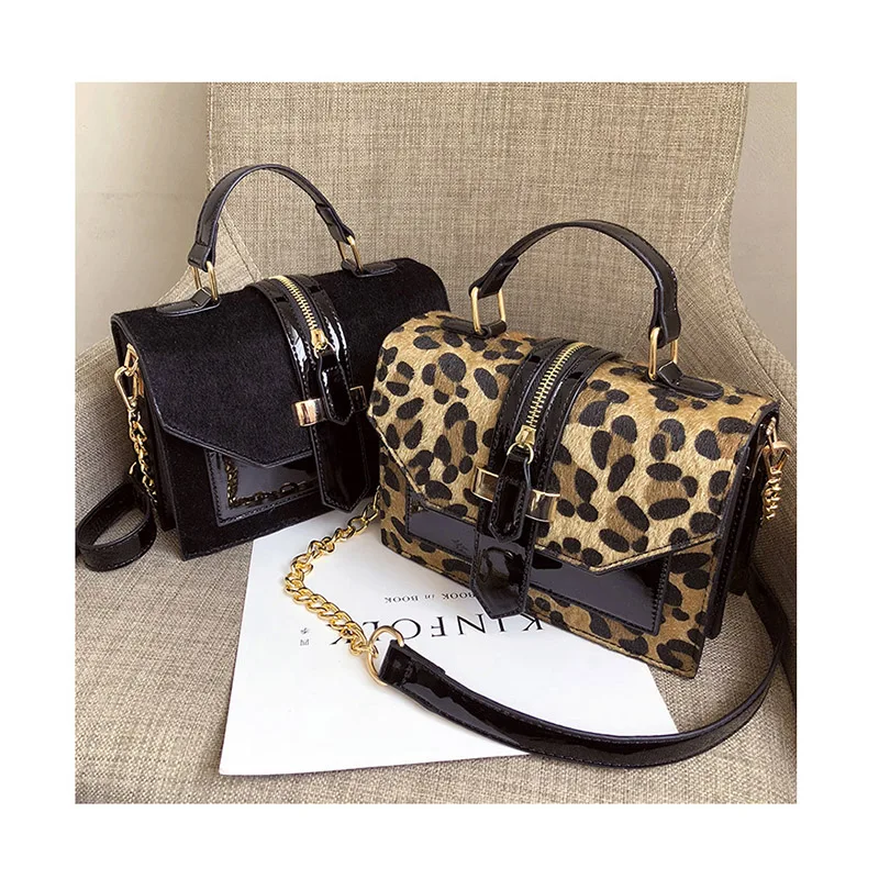 

Women Leopard Sequins Shoulder Bag Popular Female Handbag Luxury Zip Front Messenger Bags For Lady Designer Exquisite Crossbody