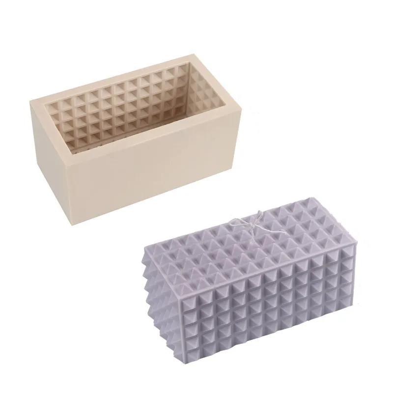 

ZO106 Large silicone rectangle mold for candle 3D Bubbles Cloud Cones Molds Silicone Mold Candle Making Mould