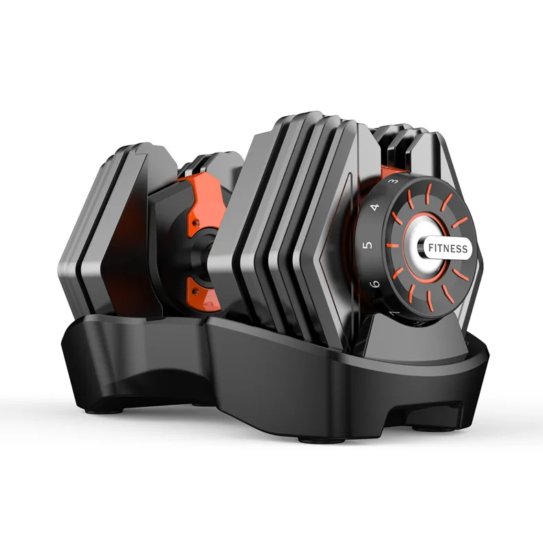 

Factory Sale Wholesale 15kgs Fitness Gym Fitness Chrome Adjustable Dumbbell, Black