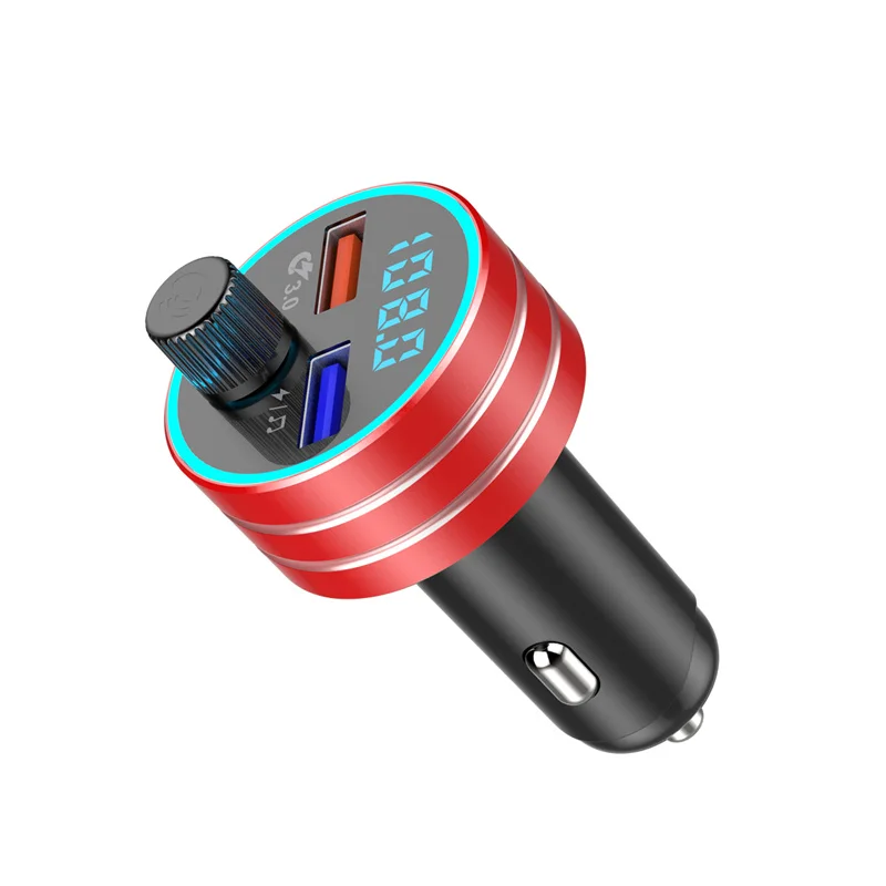 

Free Shipping 1 Sample OK New Design QC3.0 Type C Car Charger Multiple Usbs 2 Ports Car Charger Multi-functional Car Charger