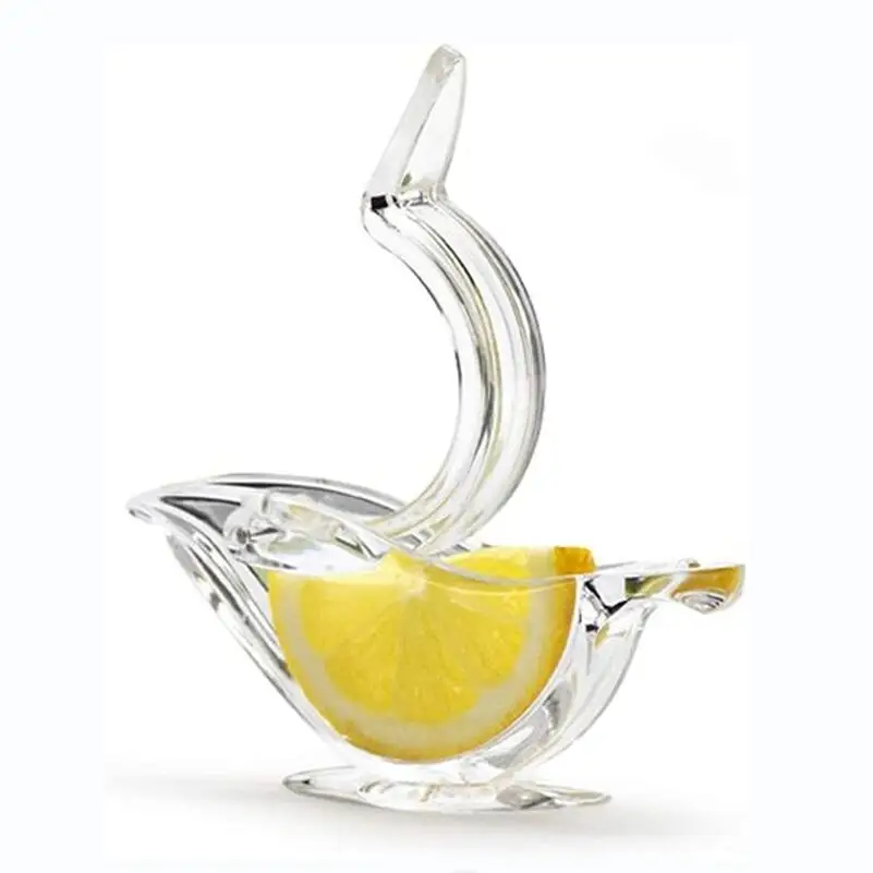 

2023 New Design Bird Shaped Manual Lemon Juicer Portable Transparent Lemon Squeez Bird Lemon Squeezer