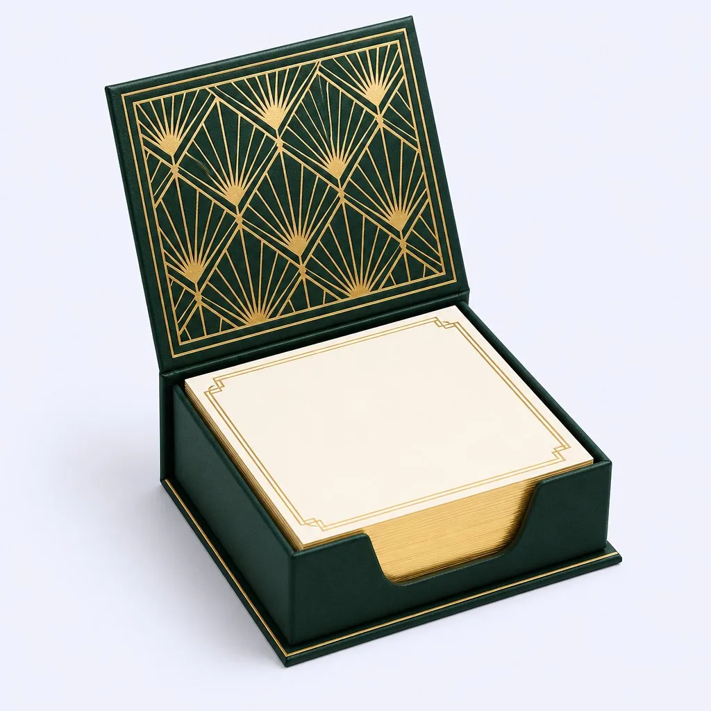 Style C: Forest Emerald and Champagne Art Deco Edition