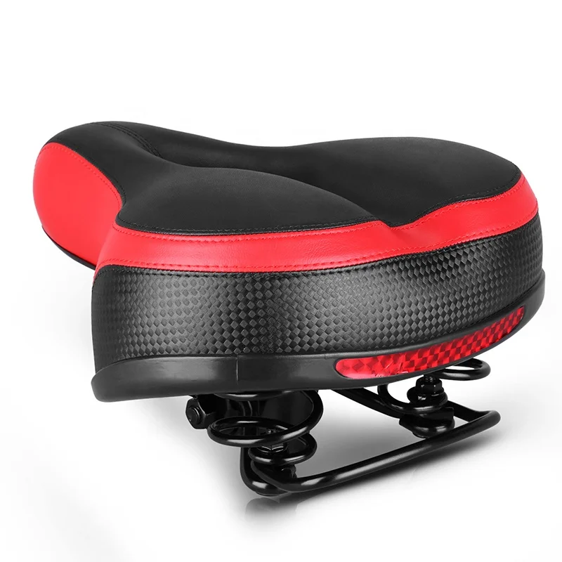 

High Density GEL Soft Bike Saddle Road MTB Bicycle Seats Breathable Hollow Hole Design Cycling Seat, Black/black,black/red,as your request