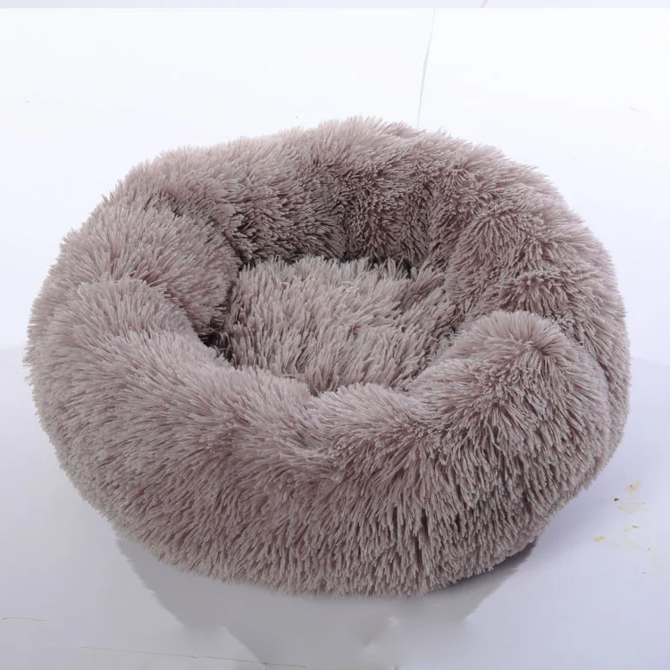 

Modern 2021 Hottest Dog Bed Colourful Round Calming Elevated Dog Bed Cozy Donut Waterproof Dog Cat Bed, Customized