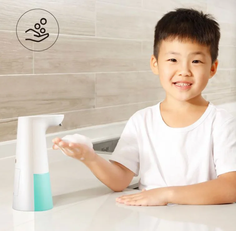 2021 new high quality smile face Foaming Soap Dispenser Automatic Hand Free Countertop Soap Dispensers Touchless Soap Dispenser