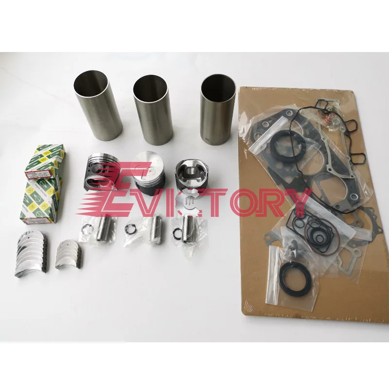 

For YANMAR 3TNV70 rebuild kit piston ring liner valve guide gasket bearings