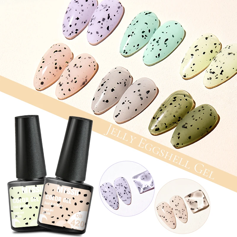 

Private label High Quality 6ml 6 Colors Non Toxic Odorless Multi Purpose Quail Egg UV Led Gel Nail Polish