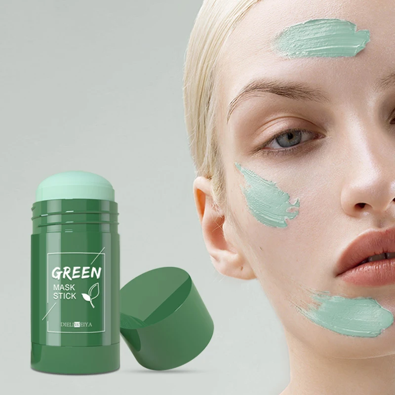 

Hot Selling Natural Organic Face Moisturizing Cleansing Skin Care Clay Facial Green Tea Mask Stick