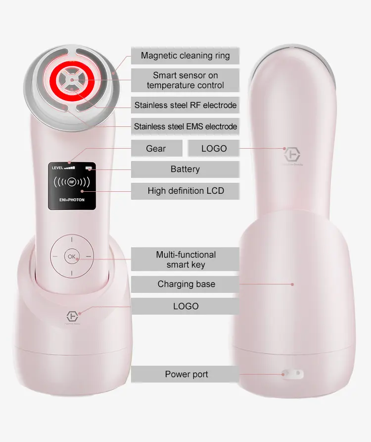 

F82E nanoSkin-E Home Use RF Beauty rf slimming device rf home tools EMS PHOTON COOL