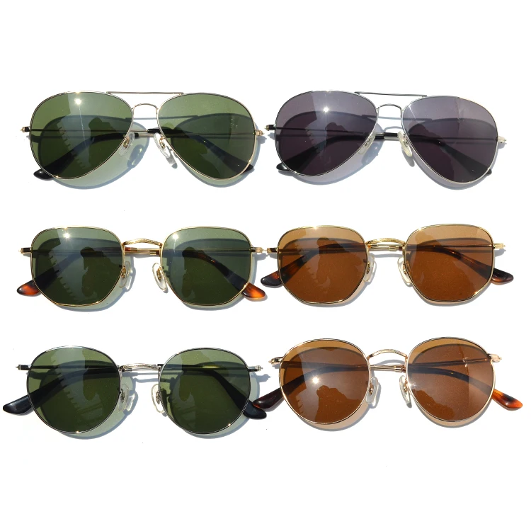 

Imountaintop 2021 fashion vintage metal frame polarize qualiti pilot sunglasses, 3 colors