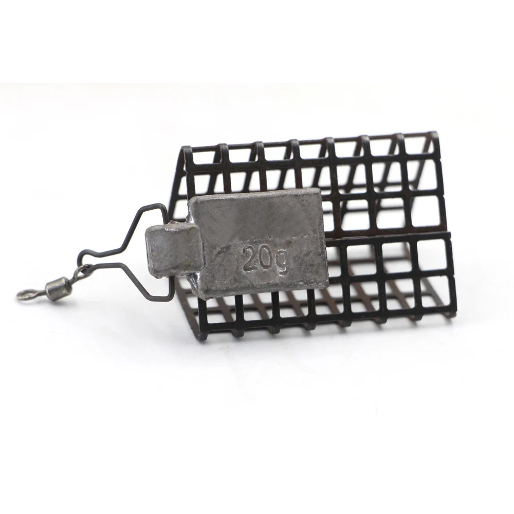 

Carp Coarse Match Barbel Fishing Tackle Round/triangle/square Cage Metal Feeders, Sliver or black