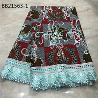 

BB21563-1 High quality China fabric market cotton wax lace embroidery African design for ladies dress