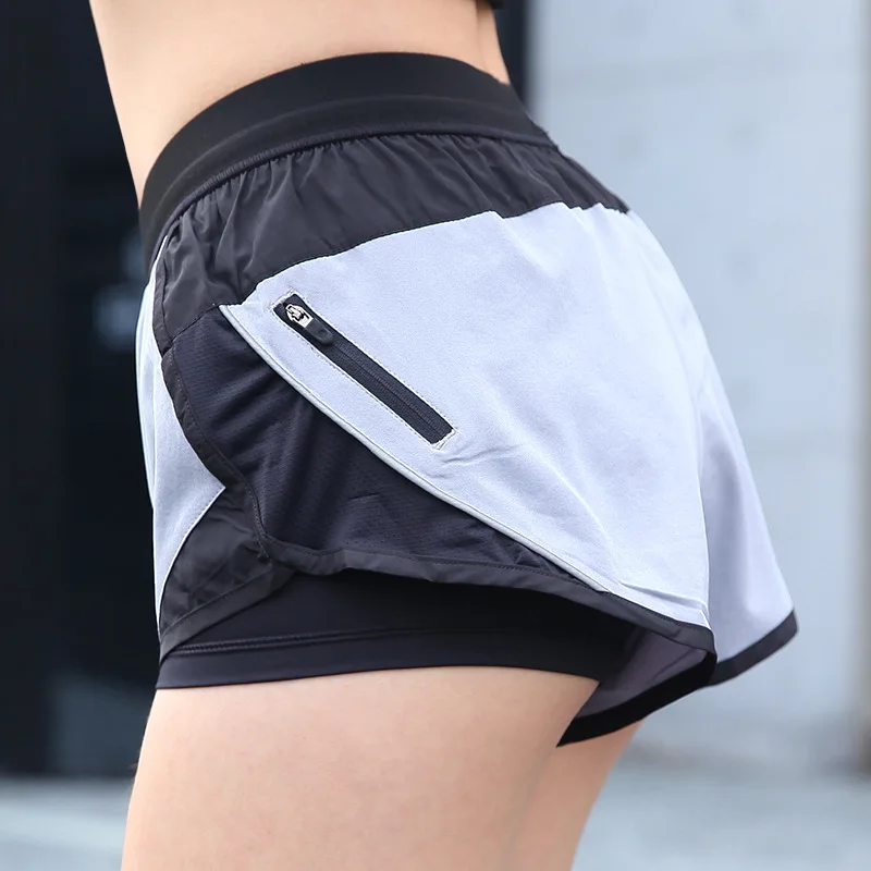 

2 in 1 Training Shorts Women Sports Shorts Fitness Running Shorts