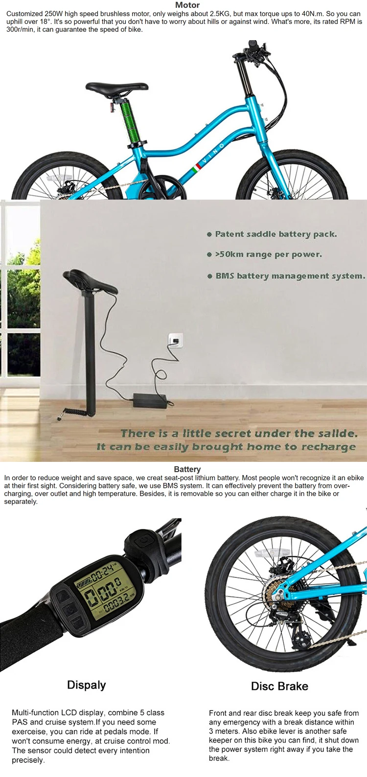 tailg electric bike for sale
