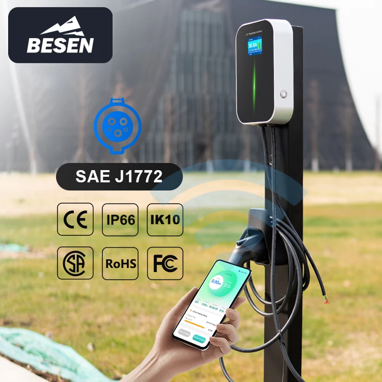 

BESEN SAE J1772 IP 66 7kW APP SMART EV CHARGER STATION