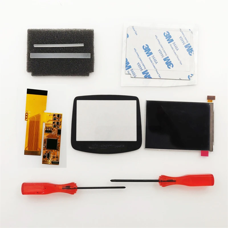 
32pin 40 pin V2 IPS Screen LCD display Kits for GBA Backlight LCD Screen For GBA Console 10 Levels Brightness  (62495954558)
