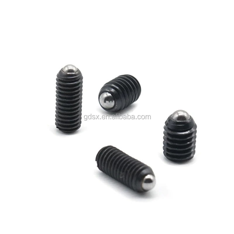 
Custom High Quality Black Oxide Hex Socket Ball Plunger Set Screws 