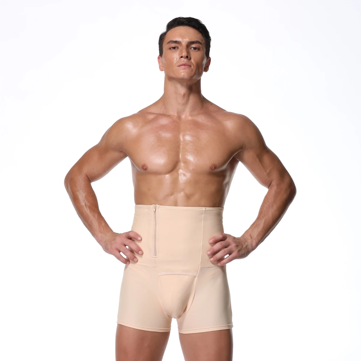 

Top selling comfortable butt lifter tummy control shapewear men, Black, skin