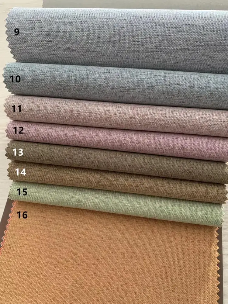 
Nanometer coated full shading various colors linen blackout hotel room curtain 