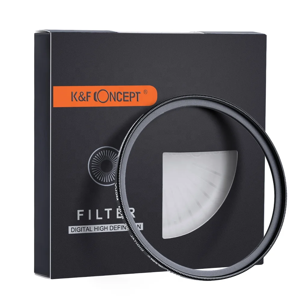 
72mm Filter Uv K&F Concept Slim Multilayer green film MC UV filter optical glass Camera filter  (1600069522717)