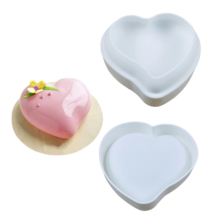 

New design mousse cake heart shape chocolate decoration baking tools
