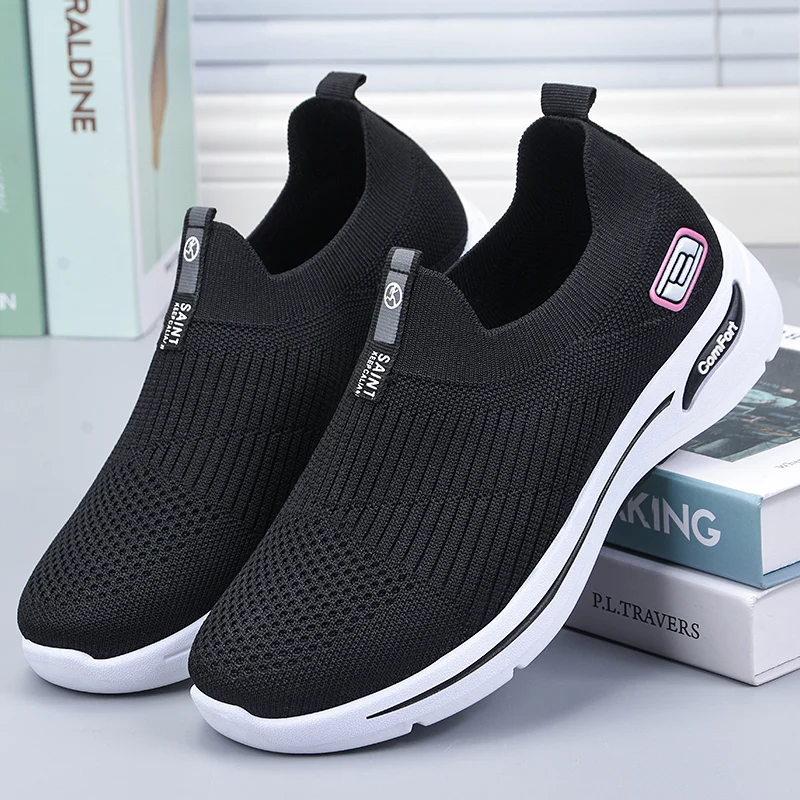 

S-3 Walking Fitness Slip-On Light Flat Women Shoes 2021 Women Shoes Sport Casual Shoe, Customerized