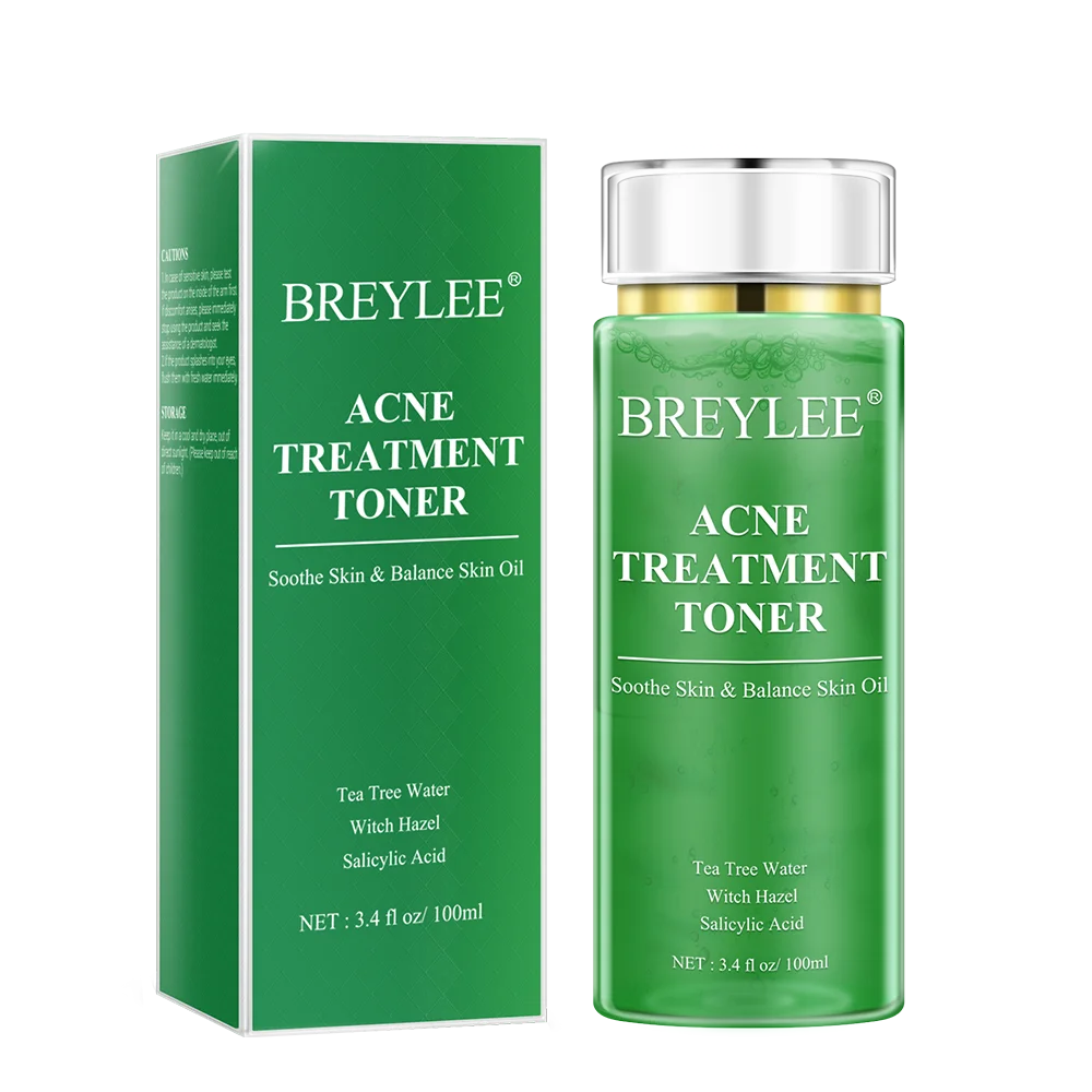 

BREYLEE tea tree oil acne treatment face toner smoothe skin balance water and oil salicylic acid face water 100ml