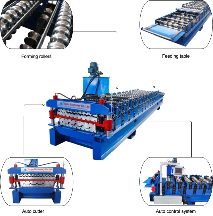 Two Deck Roofing Tiles Making Machine