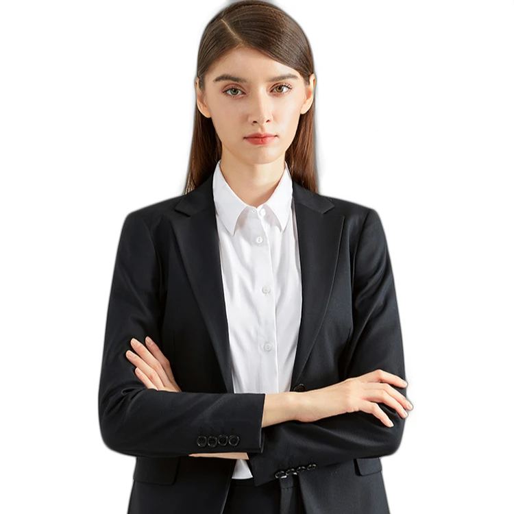 

Wholesale ladies Fashion Clothing for Work Professional Slim Fit 2 Pieces Ladies Blazers Office Wearing Suit, Photo shown