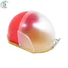 plastics roll top helmet shape bread bin with wooden base