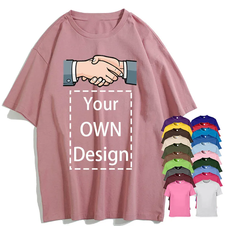 

Guangzhou Factory Custom Printed Men's Oversized Drop Shoulders Half Sleeve T shirt