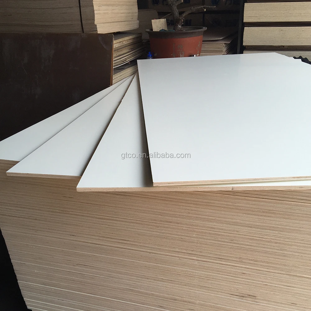 Linyi Gaotong 6mm Double Sides Textured Melamine Paper Overlay Plywood