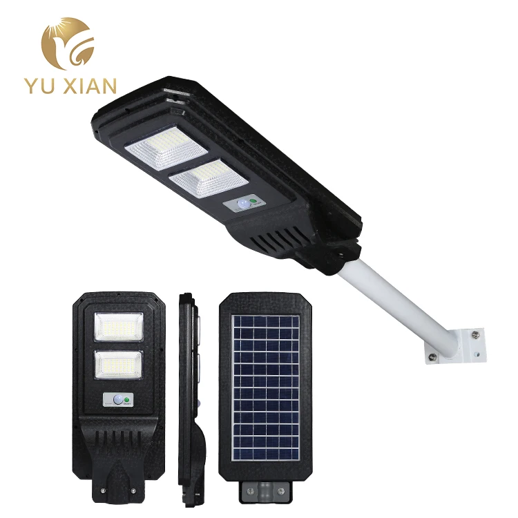 New design abs waterproof ip65 40w 60w outdoor integrated all in one solar led street light