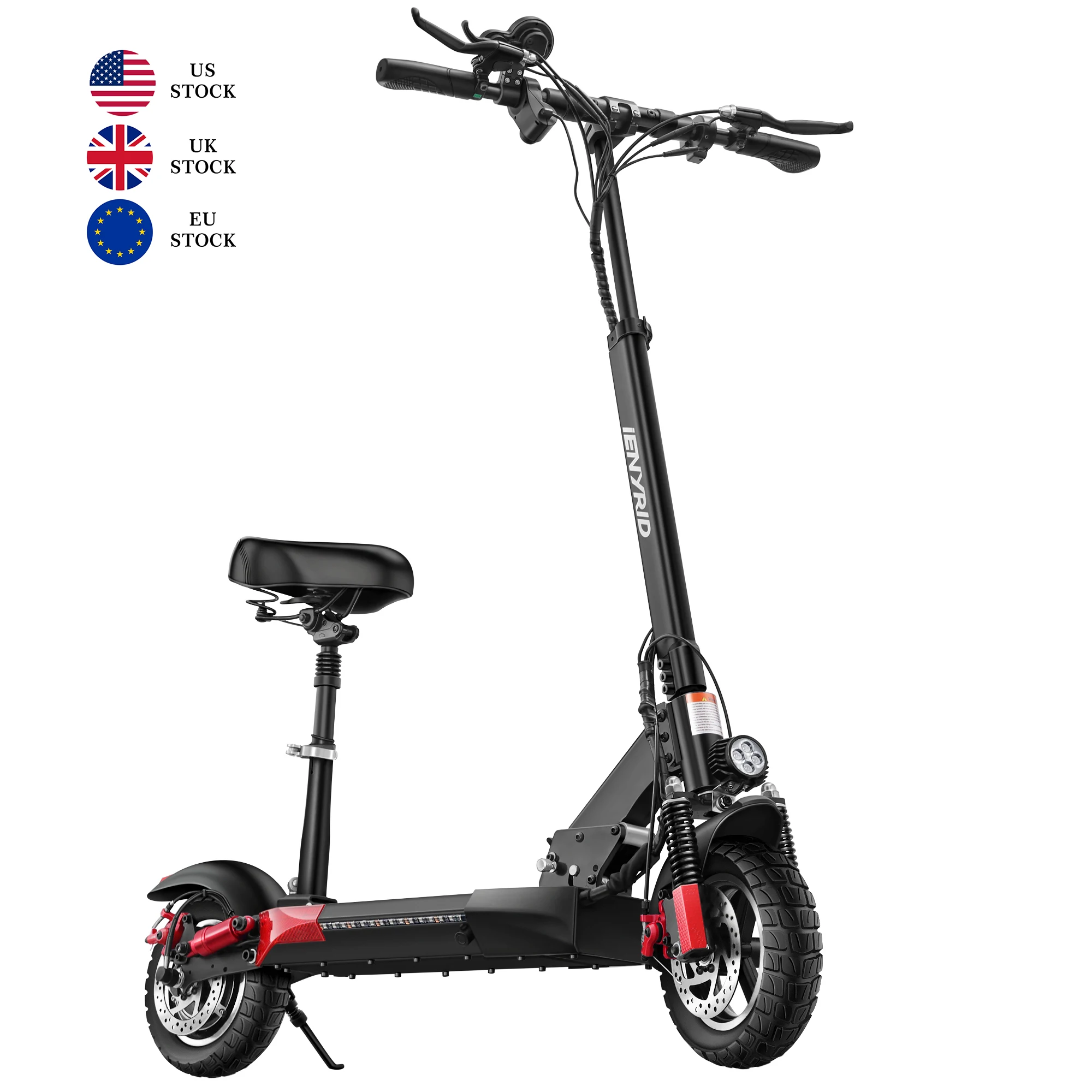 

EU warehouse iENYRID M4 Pro EU Warehouse 48v 500w Adult Mobility Drop Shipping Electric Scooters For Adult, Black+red