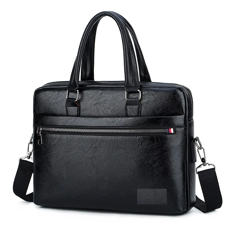 

Wholesale And Customize Laptop Bag Fashion Business PU Leather Briefcase, 3 colors
