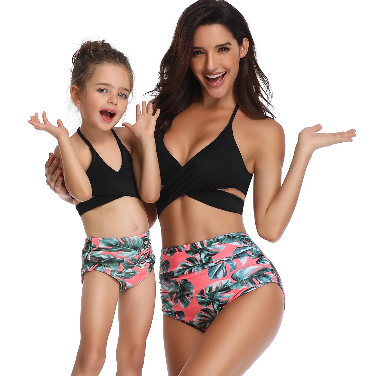 

Sustainable Soild Breathable Plaid Women And Children Bikini Brazilian Sexy Womens Swimwear 2021, Picture show