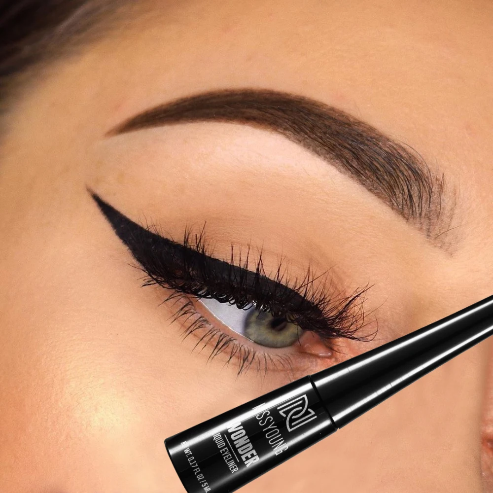 

Wholesale Factory Supply Private Label Black Eyeliner Waterproof Eye Liner Pen Color Box Packaging