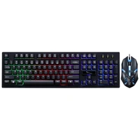 

104 Key ZGB G20 1600 DPI Professional Wired RGB Backlight Mechanical Feel Suspension Keyboard + Optical Mouse Kit for Laptop, PC