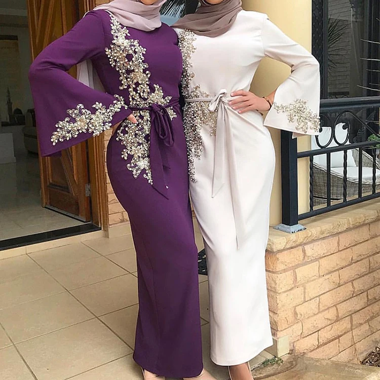 

Wholesale Dubai Turkey Muslim Hijab Ramadan Dress Kaftan Caftan Marocain Lady Elegant Islamic Clothing Abaya, Customers' requirements