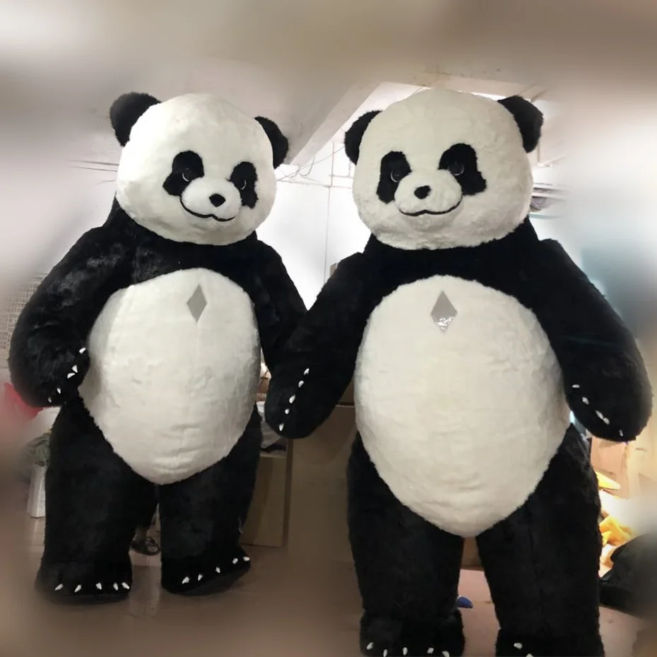 
Giant 2m/2.6m/3m/3.5m tall inflatable mascot costume adult walking inflatable panda mascot costume 
