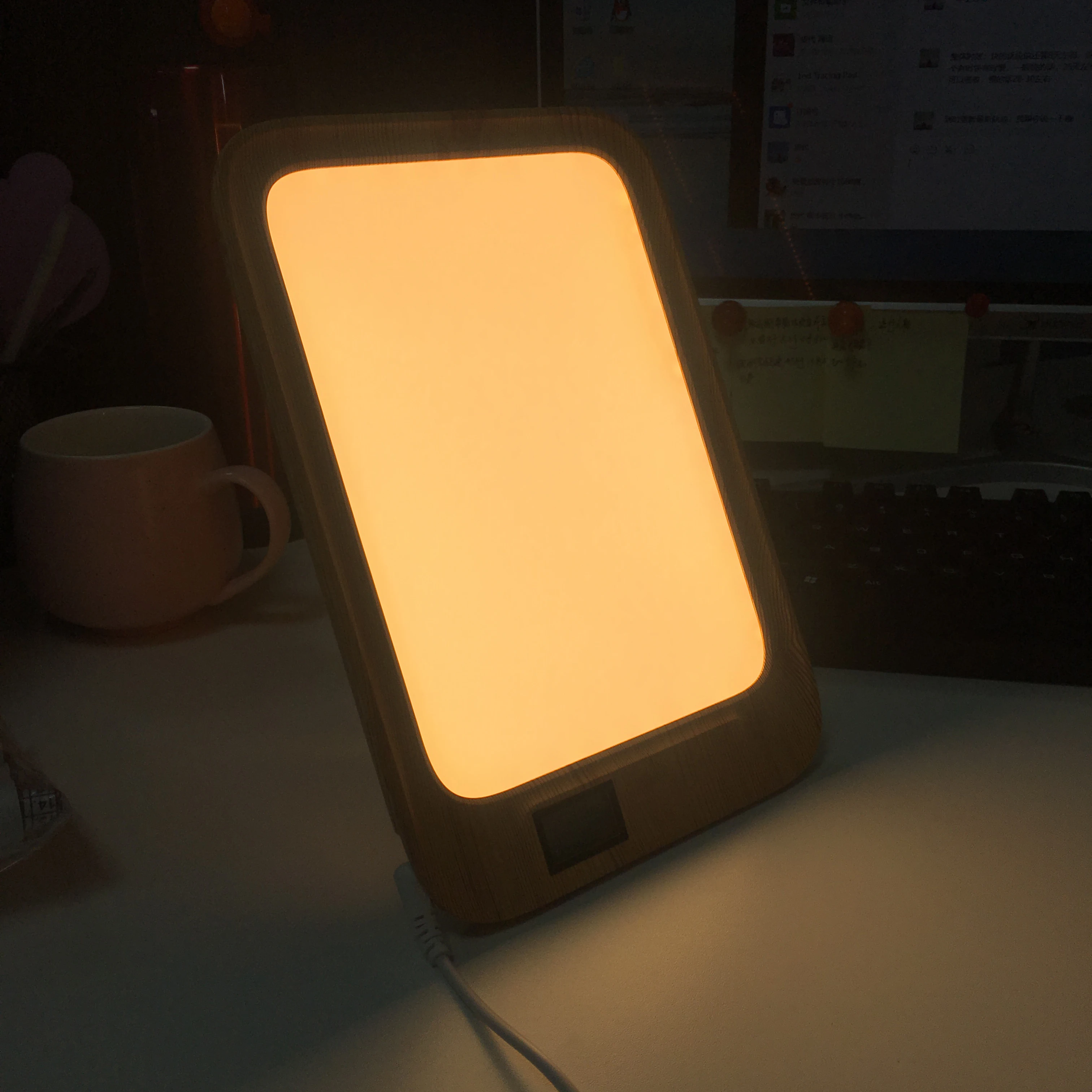 10000 lux full spectrum daylight sad light For EU market circadian led energy lamp SAD light control desktop led therapy lamp