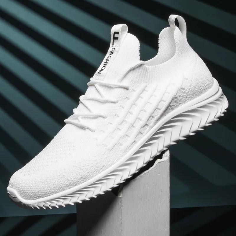 

Fly Knitting Shoe Upper Material With Diamond Men'S Fashionable Casual Shoes New Fashion Male Sneakers Men S 2021