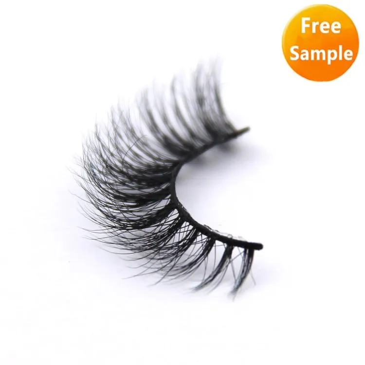 

Wholesale handmade soft real natural eyelashes private label Real 25mm 3d individual magnetic 100% mink lashes vendor, Natural black