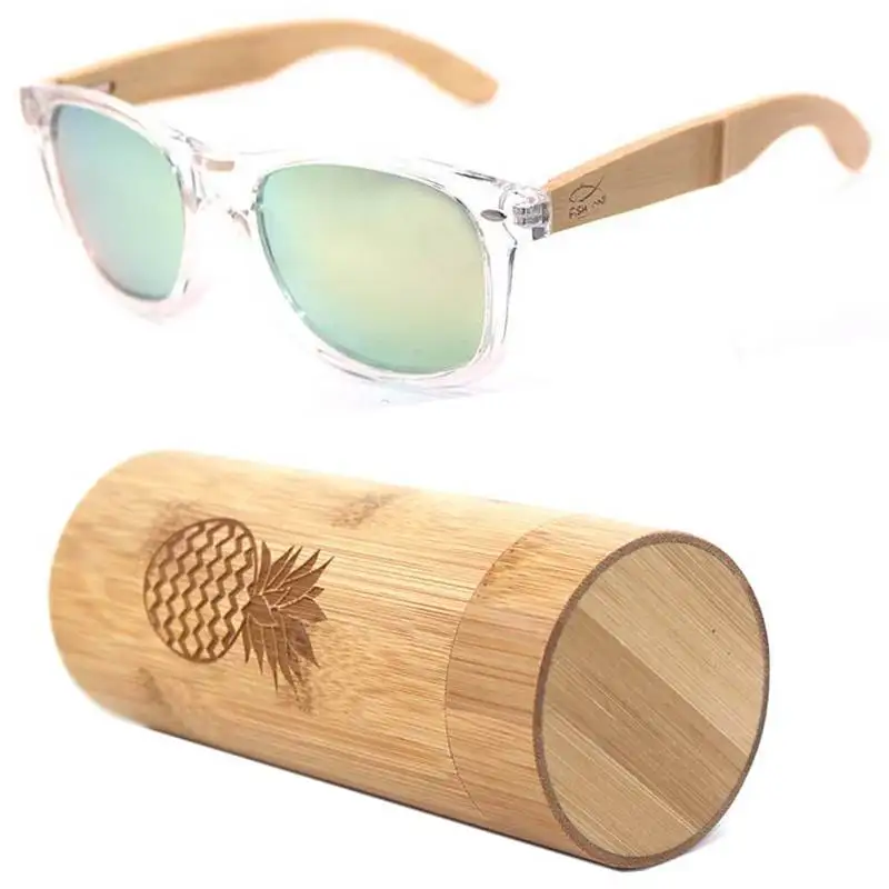 

China wholesale 100% custom clear PC plastic frame wooden sunglasses hot new year products occhiali da sole 2020, Custom colors