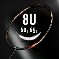 

New Arrival WHIZZ top brand 8U ultra light weight 40T high modulus graphite quality professional badminton racket