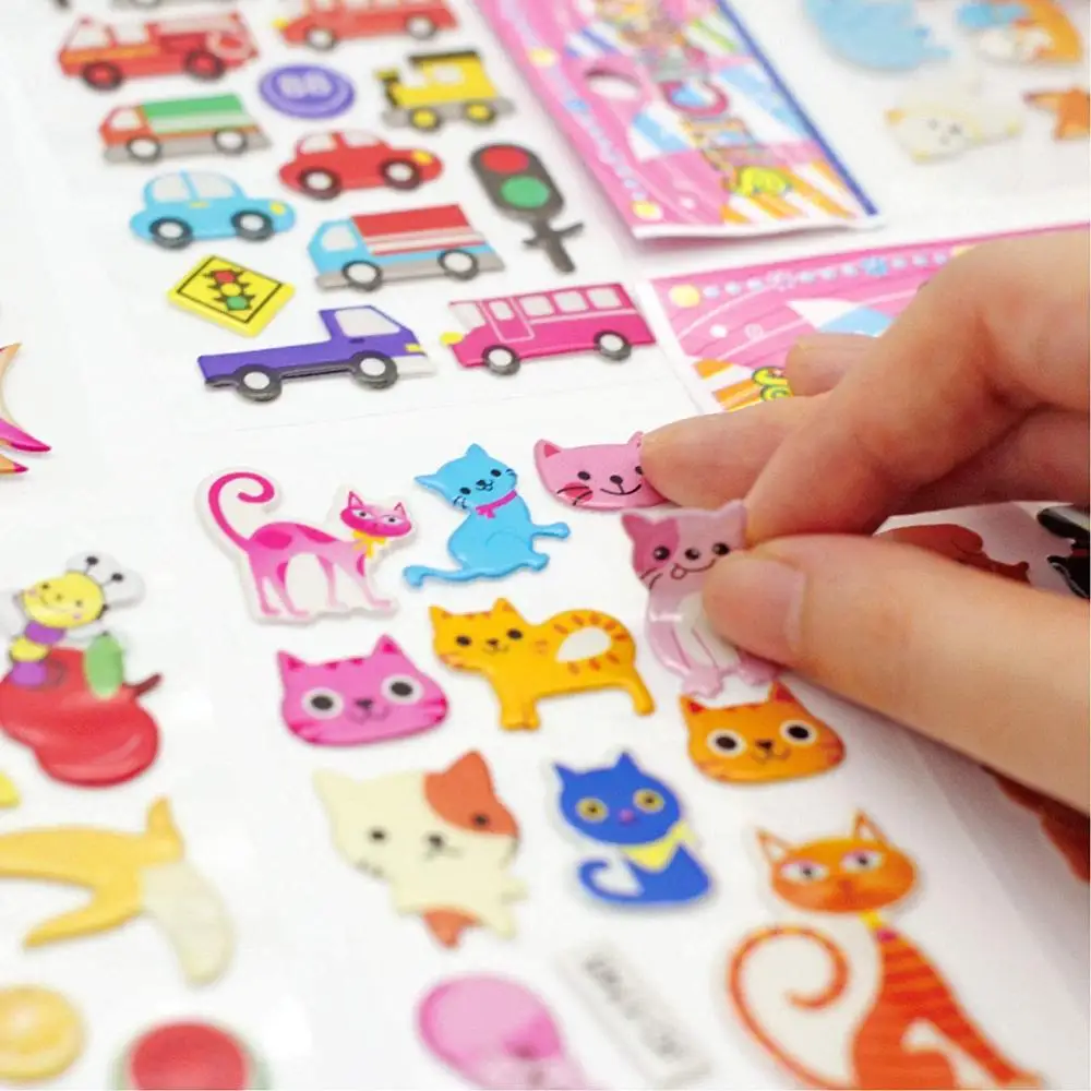 3D Puffy Stickers for Kids sticker, Bulk Stickers for Girl Boy Birthday Gift sticker, Toddlers Including Animals Stars sticker
